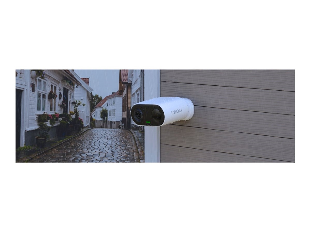 Imou Cell Go - Kit - nätverksövervakningskamera - utomhusbruk - väderbeständig - färg (Dag&Natt) - 3 MP - 2304 x 1296 - 2K - fast lins - ljud - trådlös - Wi-Fi - H.265 - DC 5 V - med Solpanel