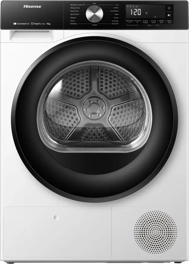 Hisense torktumlare DH3S902BWCC (9kg)