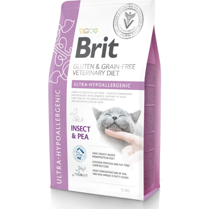 Brit GF Vet Diets Cat Ultra-Hypoallergenic 5 kg
