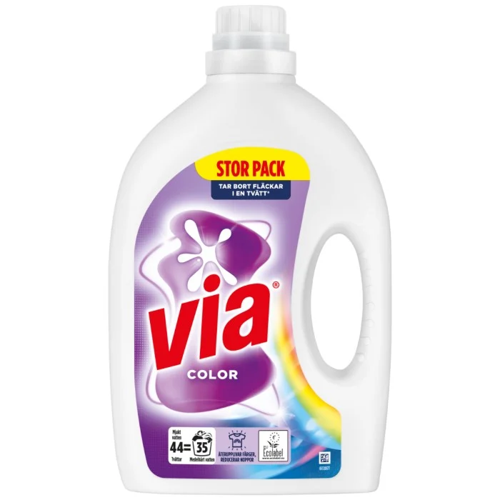 Via Colour Flytande tvättmedel 1.76 l
