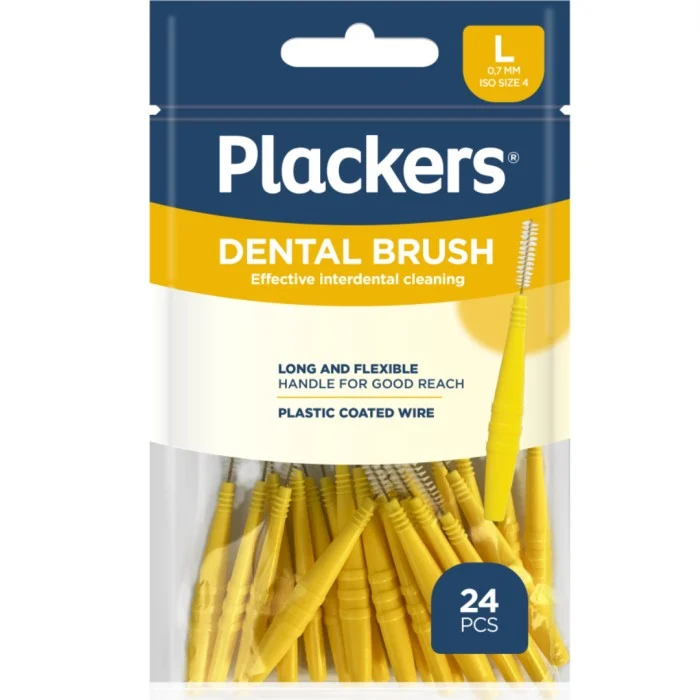 Plackers Dental Brush L 0,7 mm 24 st