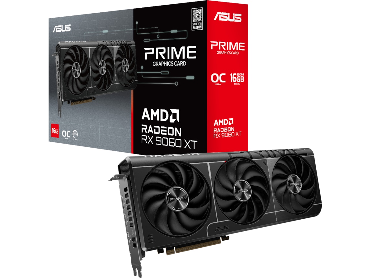 ASUS PRIME AMD Radeon RX9060XT-O16G grafikkort