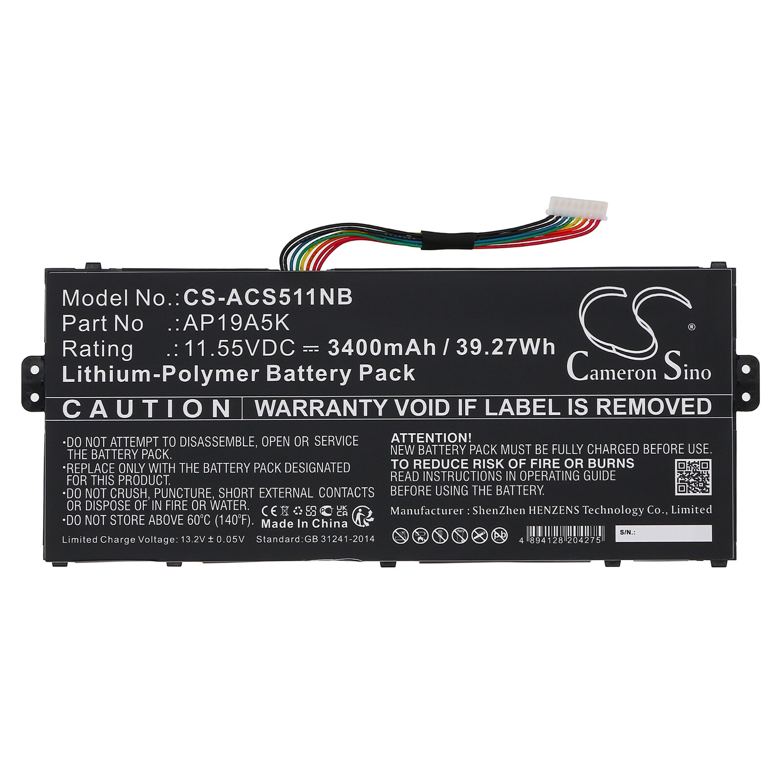 Batteri till Notebook, Bärbar dator för Acer Chromebook Spin 511 R752T-C3M5 m.fl., bild 3