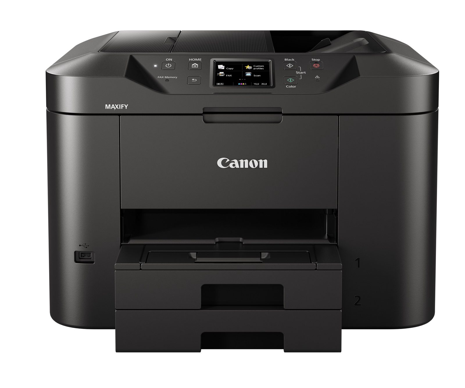Canon MAXIFY MB2750, skrivare + scanner + kopiator + fax, 24/24 ppm ISO, 1200x1200 dpi scanner, duplex, USB/LAN/WiFi, Airprint, bild 3