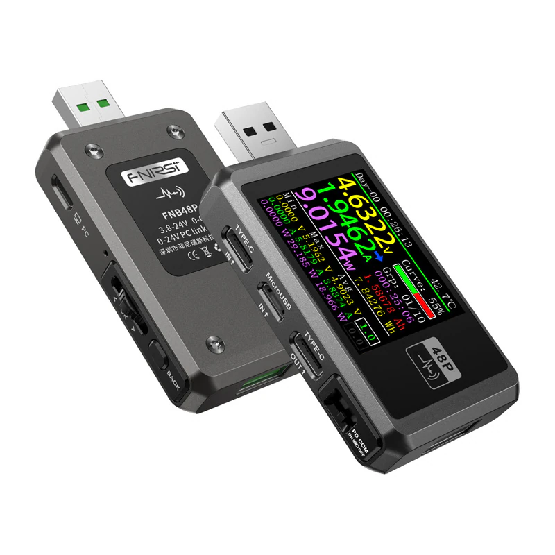 FNIRSI FNB48P USB Port Tester Svart