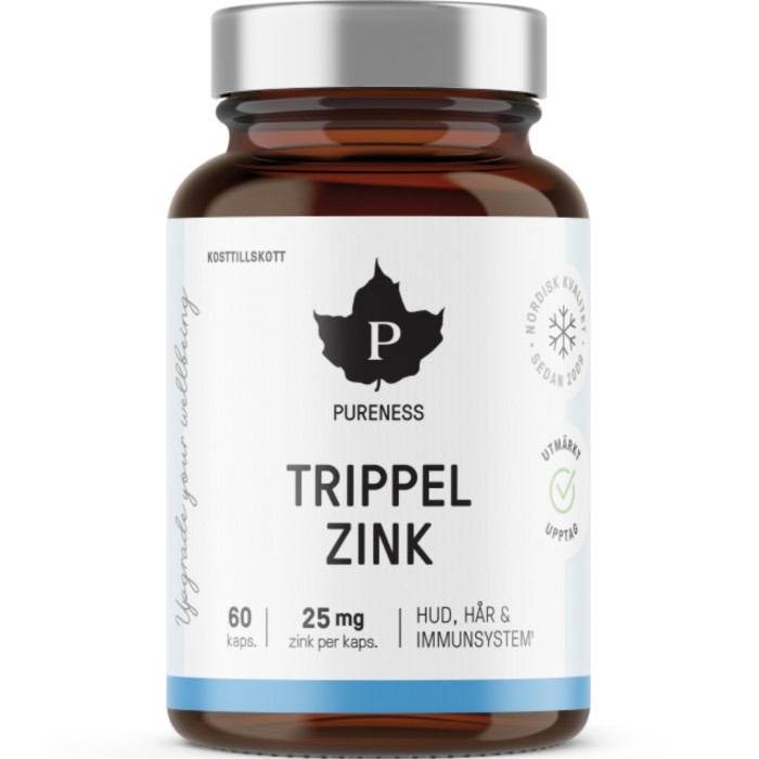 Pureness Trippel Zink 60 kapslar