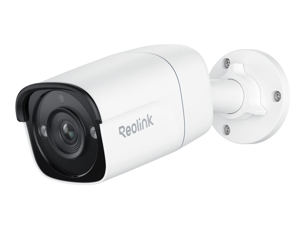 Reolink P320 - Nätverksövervakningskamera - kula - utomhusbruk - vattenfast - färg (Dag&Natt) - 5 MP - 2560 x 1920 - fast lins - ljud - LAN 10/100 - H.264 - DC 12 V / 48 V / PoE