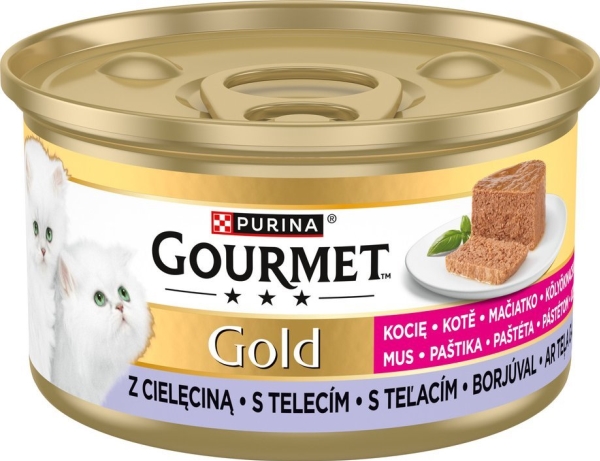 Gourmet Gold Kitten mousse med kalvkött 85g