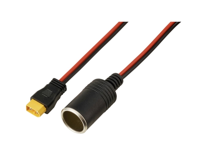 Cigarettändare på XT60-kabel 2 m TC-13619284 svart/röd TRU COMPONENTS (1 st.)