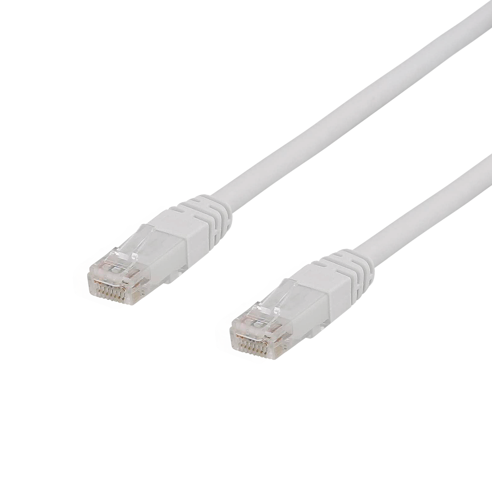 Nätverkskabel oskärmad Cat.6a, RJ45, LSZH, 7 meter - Vit, bild 3