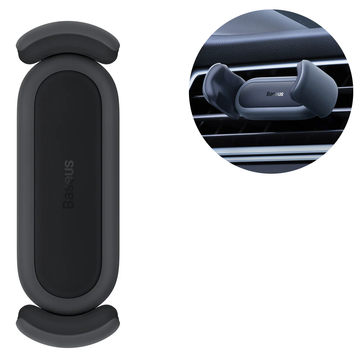 Baseus Steel Cannon 2 smartphonehållare för ventilationsgaller svart (SUGP000001)