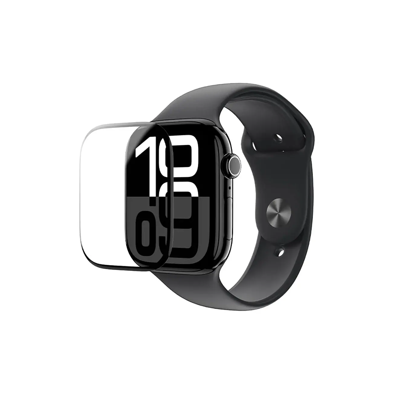 AmazingThing Radix Film Skyddsfilm med svart ram för Apple Watch 42mm