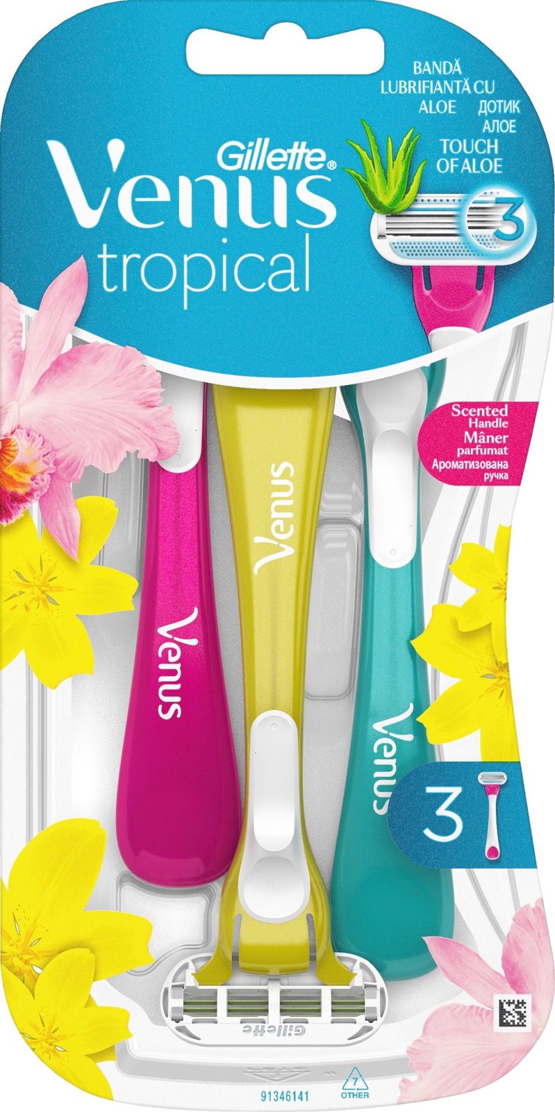 Gillette Venus Tropical Disposable 3-Pack 1 pcs