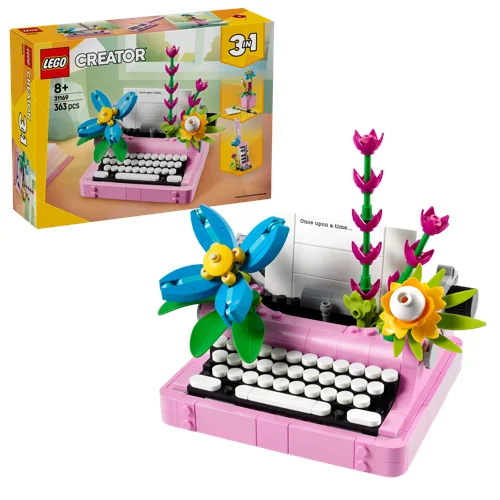 LEGO Creator 31169 skrivmaskin med blommor
