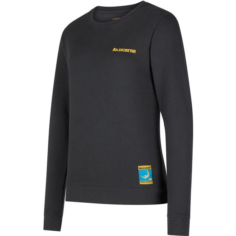 La Sportiva Climbing on the Moon Sweatshirt W Carbon/Giallo - S