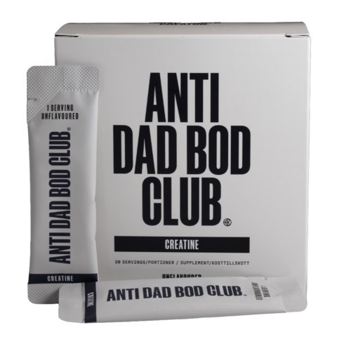 AntiDadBodClub Creatine, Unflavored, 30 doser