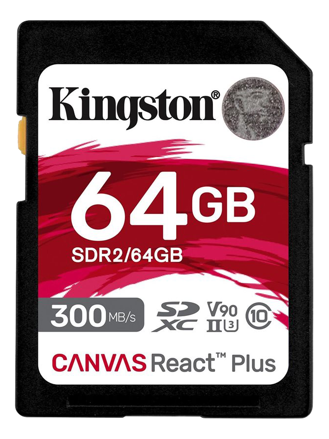 Secure Digital SDXC 64 GB Kingston Canvas React Plus, 300/260 MB/sek, Class 10, UHS-II U3, V90, bild 3