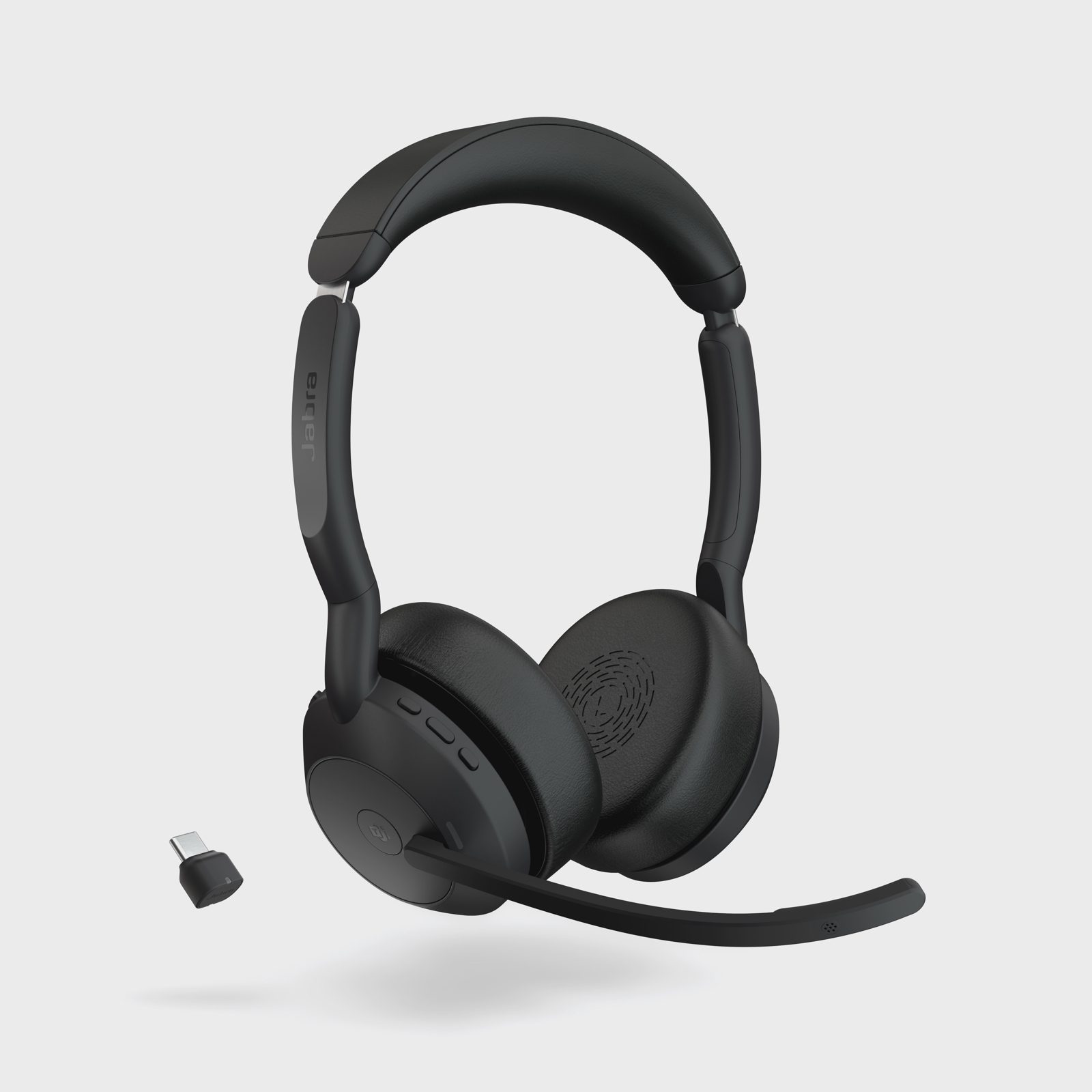 Jabra Evolve2 55 MS Stereo USB-C trådlöst headset och laddningsställ, bild 5