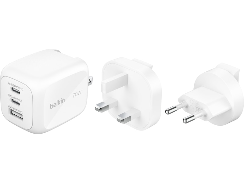 Belkin 70W Tri-port väggladdare (vit), bild 5