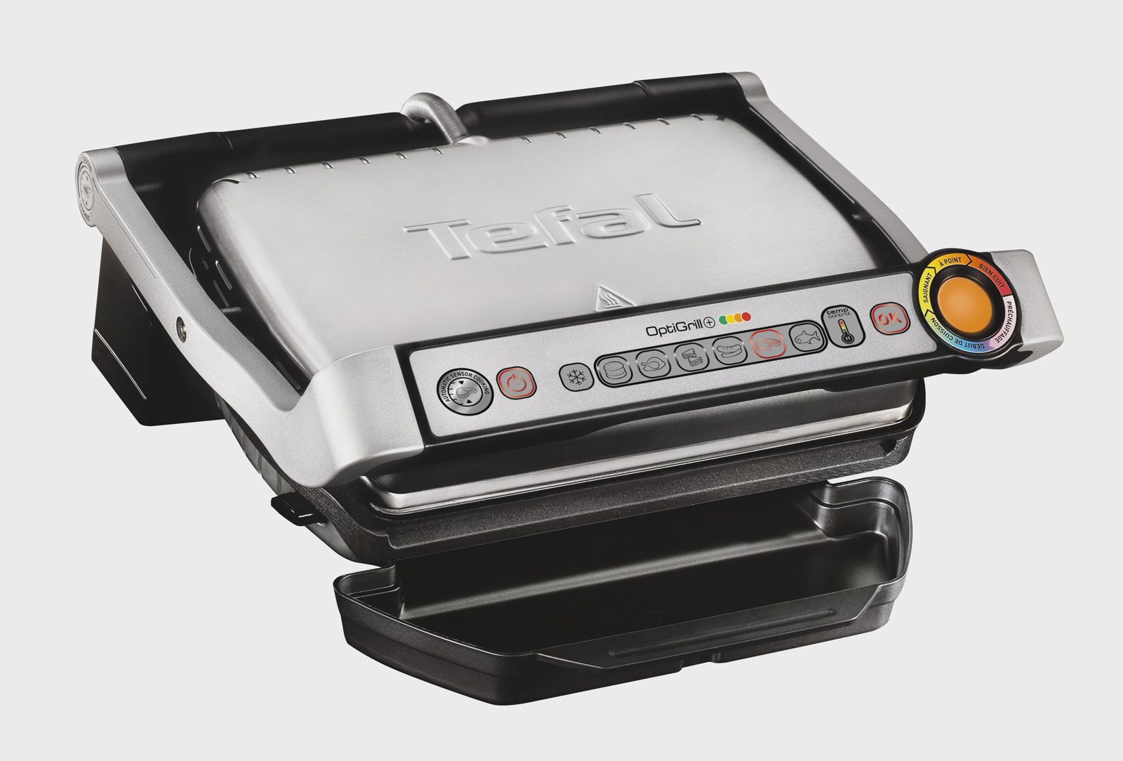 Tefal GC712D, Silver, Rektangulär, Sensor, Galler, 600 cm ^, 300 x 200 mm