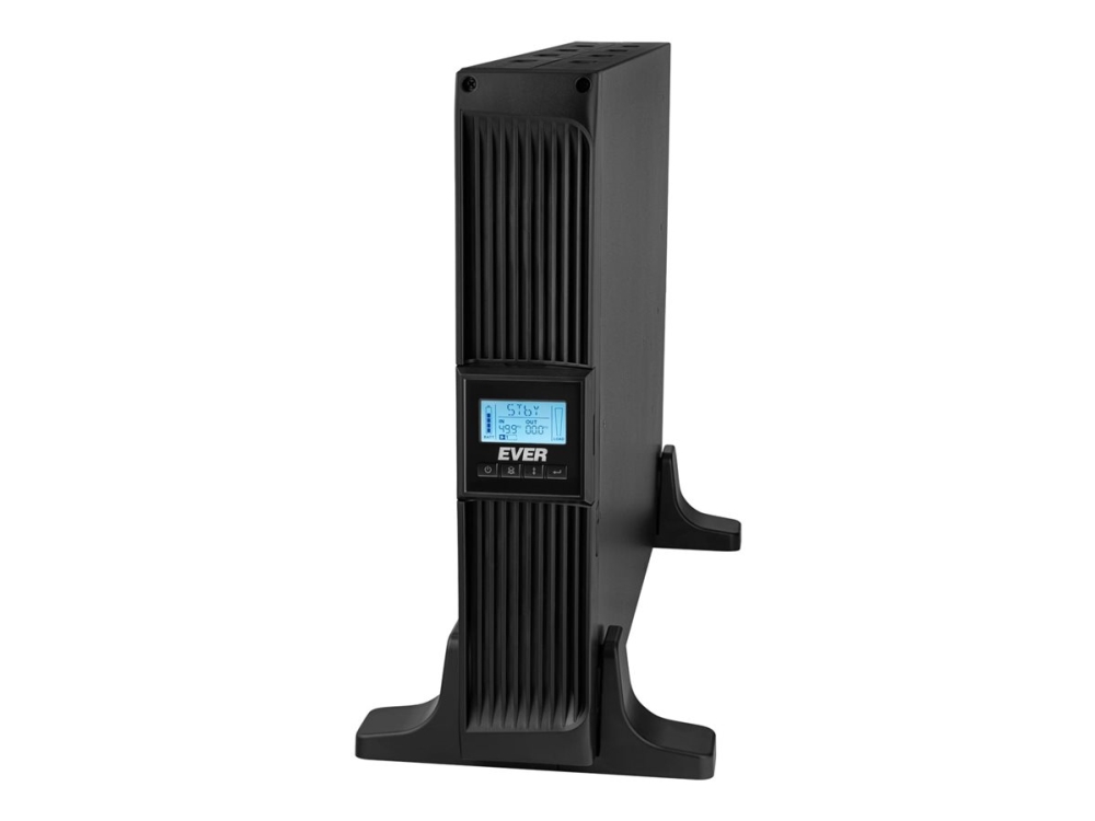 EVER NETLINE RT 1500 - UPS (rackmonterbar/extern) - AC 230 V - 1350 Watt - 1500 VA - 1-fas - 9 Ah - RS-232, USB - utgångskontakter: 8 - 2U - 19