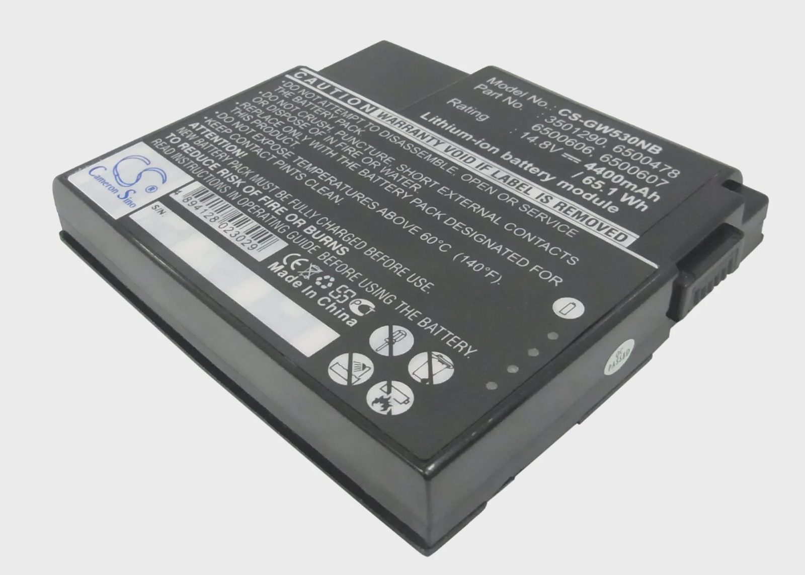 Batteri till Notebook, Bärbar dator för Gateway Solo 5300, Solo 5300CL, Solo 5300CS m.fl.