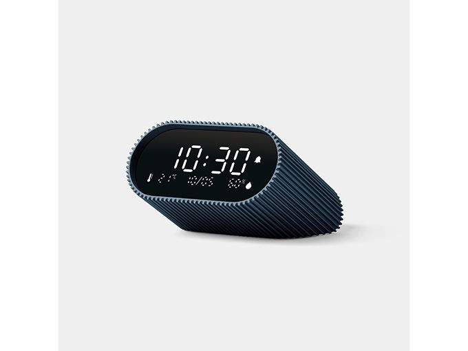 Lexon Ray Clock LR155OB3 digital väckarklocka, oval, Ocean Blue