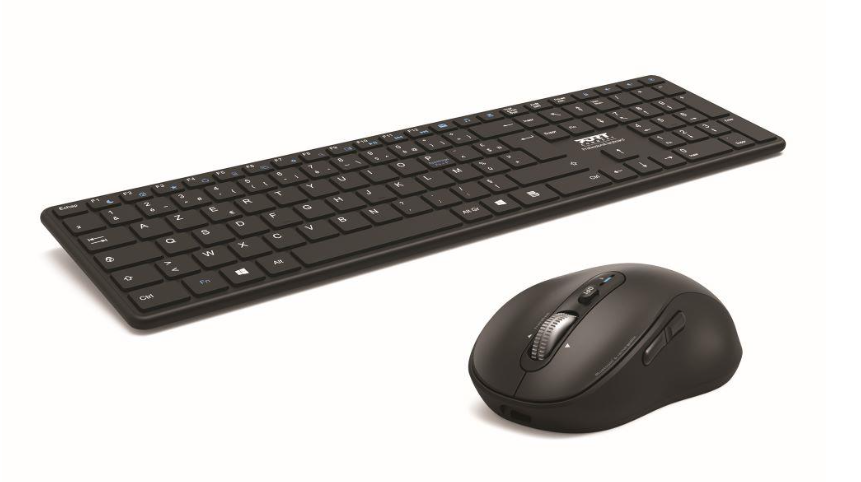PORT Designs Full Size Wireless Keyboard and Mouse Combo, Bluetooth, laddningsbart, nordiskt, bild 2