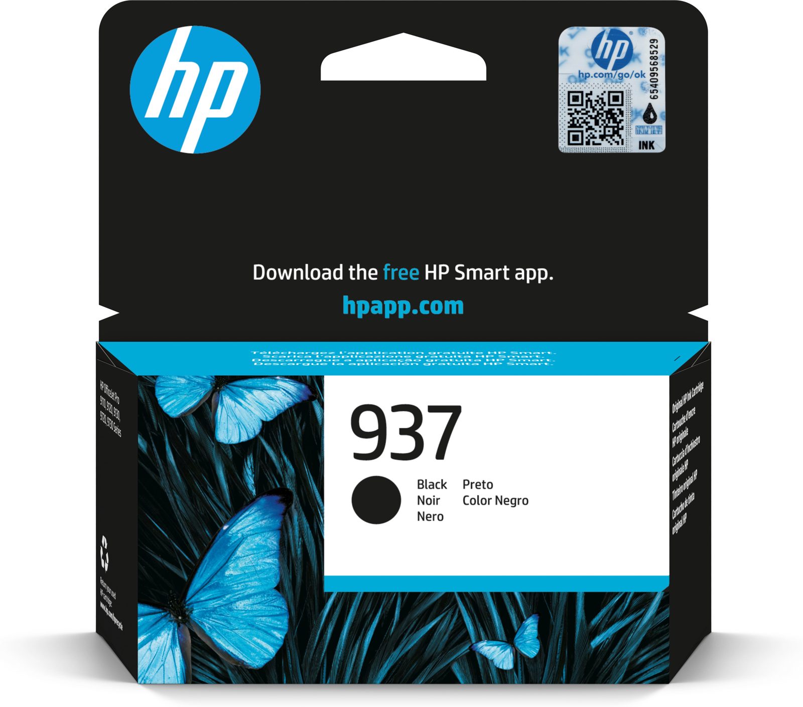 HP 937 bläckpatron, svart, bild 4