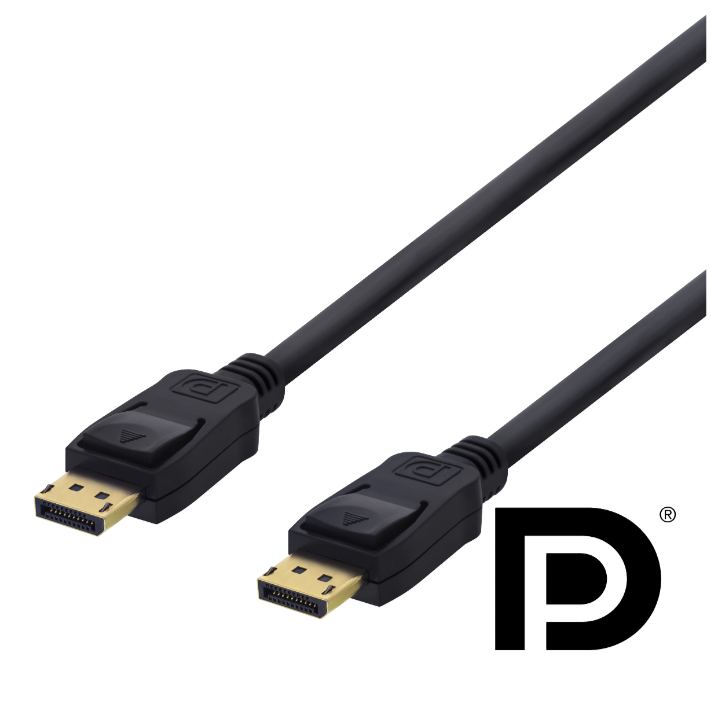DELTACO DisplayPort 1.2 ha-ha Svart 2m 4K