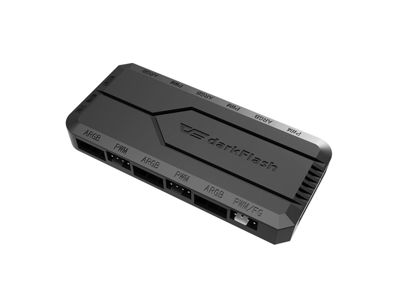 RGB PWM Darkflash RC2 fläktstyrning / datormodul (svart)