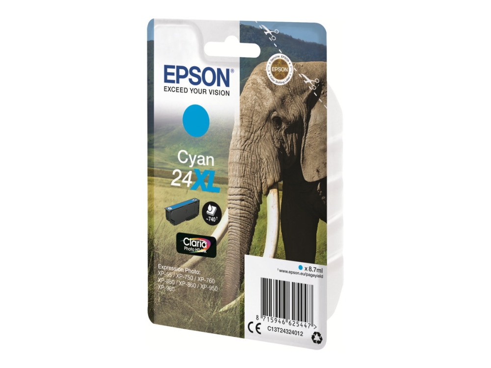 Epson, cyan 24Xl Foto HD bläck