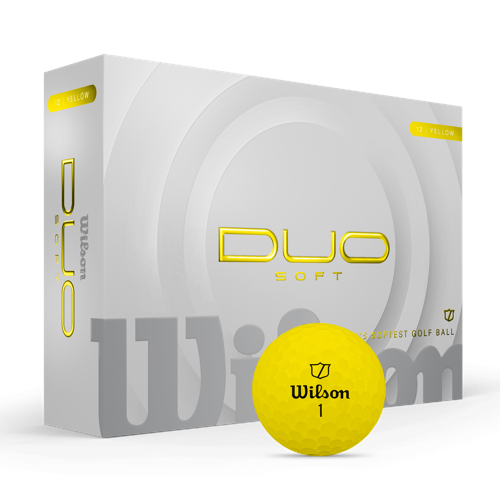 Wilson - DUO Soft Golf Ball - Yellow - 12 Balls