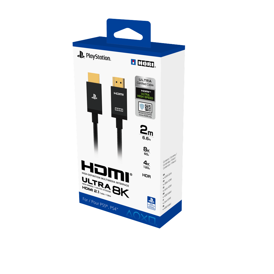 Hori Ultra High Speed 8K HDMI 2.1 Kabel - PS5 HDMI Kabel - 2m