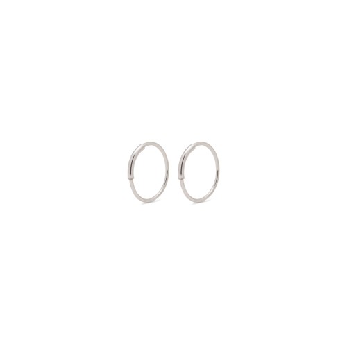 PILGRIM - Raquel Hoop Earrings - Silver Plated - X-Small
