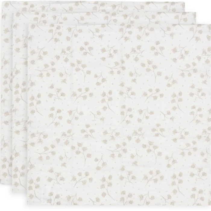 Jollein Muslinfilt 70x70cm, Leafy Dreams 3-pack