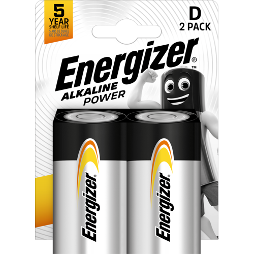 Energizer - Battery D/LR20 Alkaline Power 2-Pack
