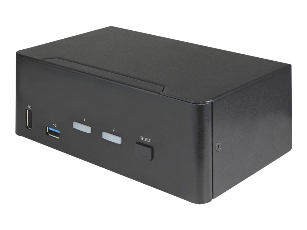 Systemswitch Startech.com SV231DHU34K6, 2-vägs KVM för dubbla skärmar, HDMI 2.0 4K@60Hz, USB-A