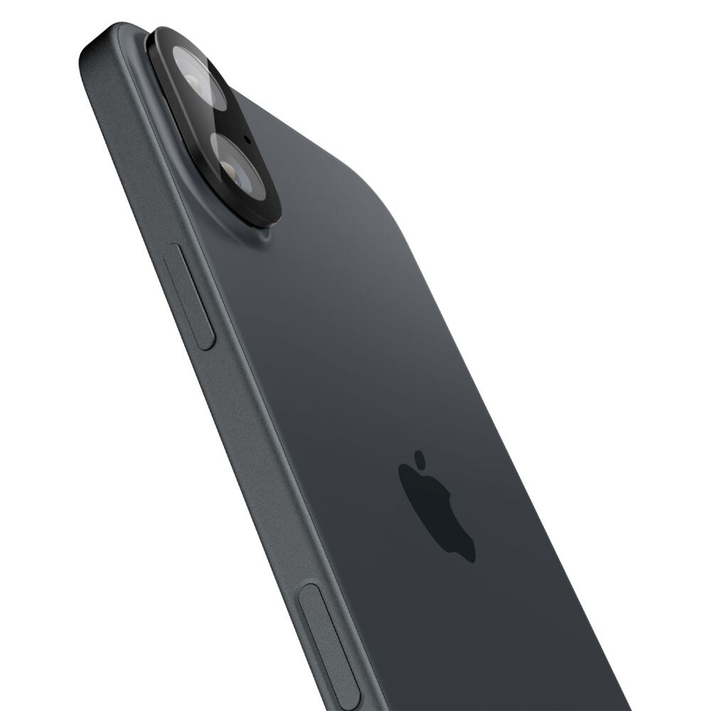 Spigen Optik GLAS.TR Kameraskydd 2-PACK för iPhone 16 / 16 PLUS - Svart, bild 3