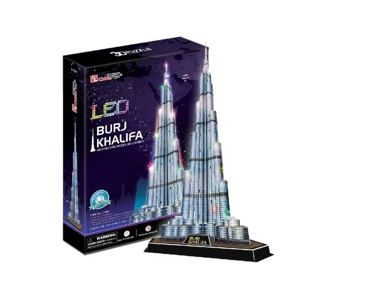 CubicFun Burj Khalifa LED, 136 styck, Byggnader