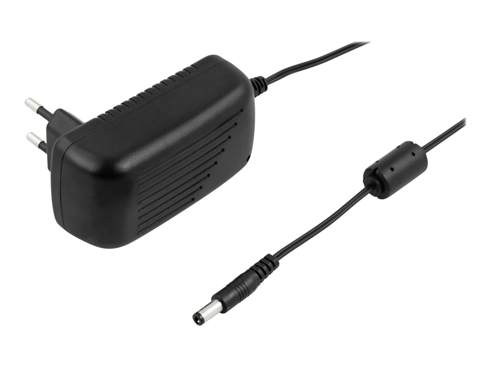 DELTACO PS12-20B nätadapter 12 V DC 2 A, svart