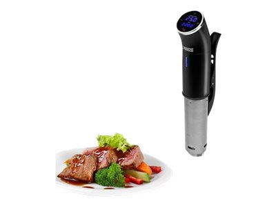 Princess 267003 sous vide-cirkulator 1200 W IPX7, svart och rostfritt stål