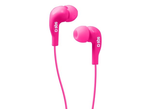 SBS TEINEARPL, Ledningsført, 100 - 16000 Hz, Opkald/musik, Headset, Lyserød