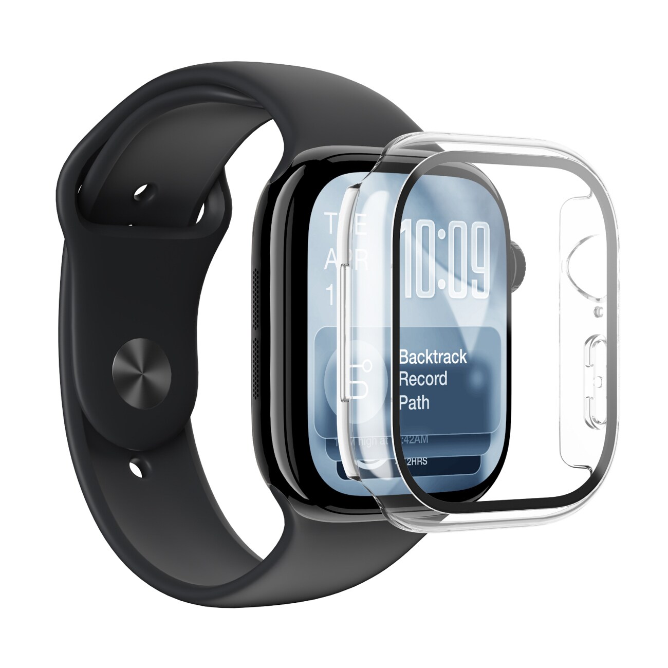 AmazingThing Radix glasskärmskydd med fodral för Apple Watch Series 11 46mm - Klar, bild 5