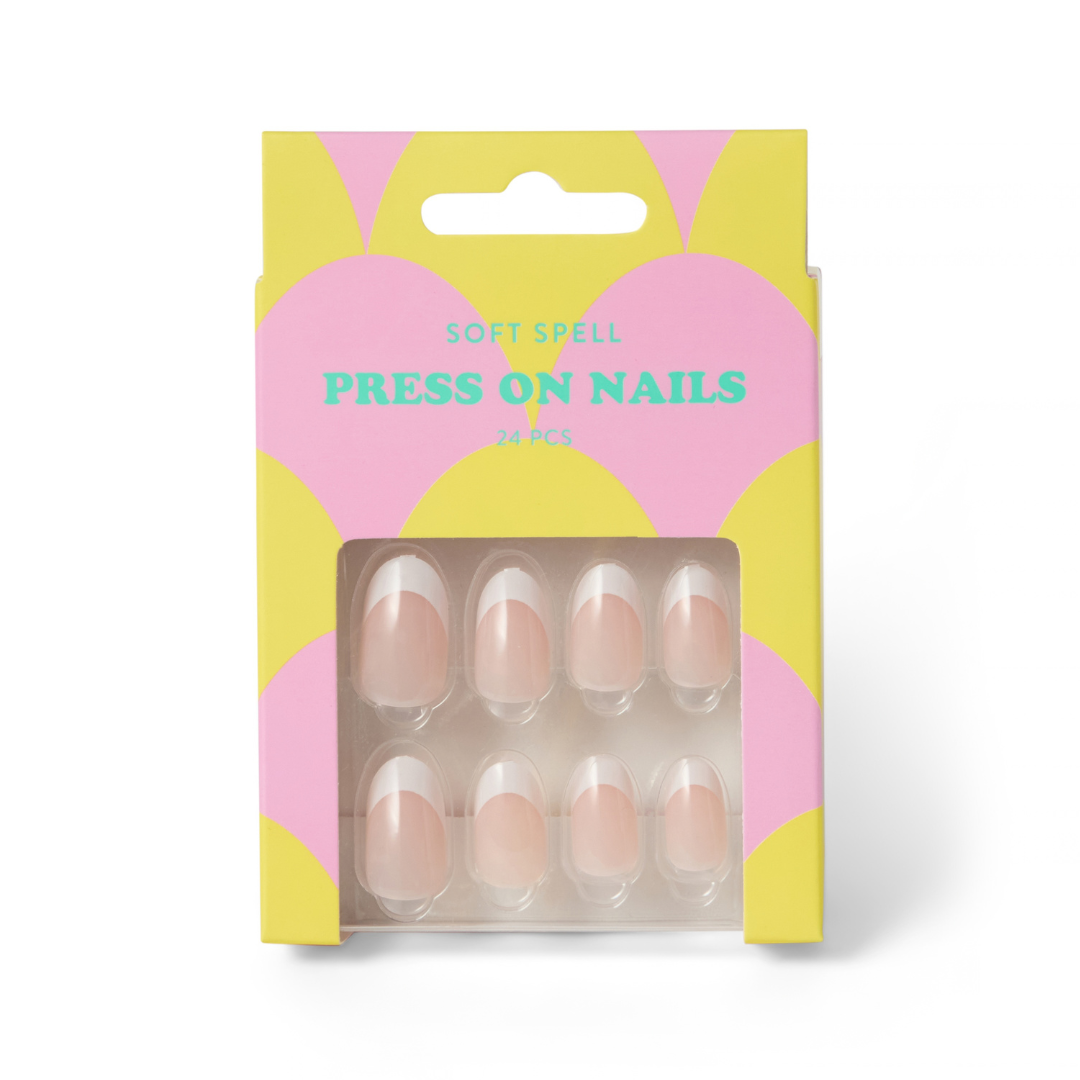 Soft Spell Press On Classic French 24pcs
