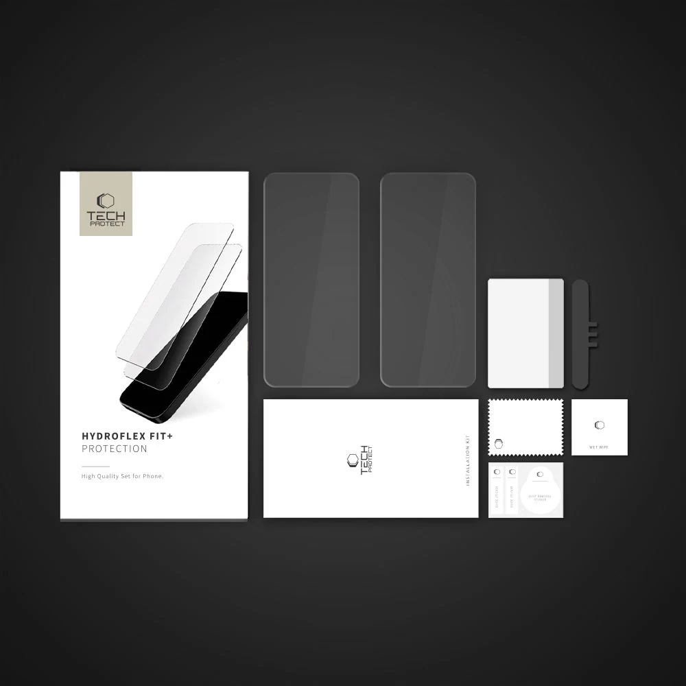 Tech-Protect Hydroflex Fit+2-Pack Hydrogel Film for Xiaomi Redmi Note 14 Pro/Pro+ 5G & Poco X7 5G, bild 4
