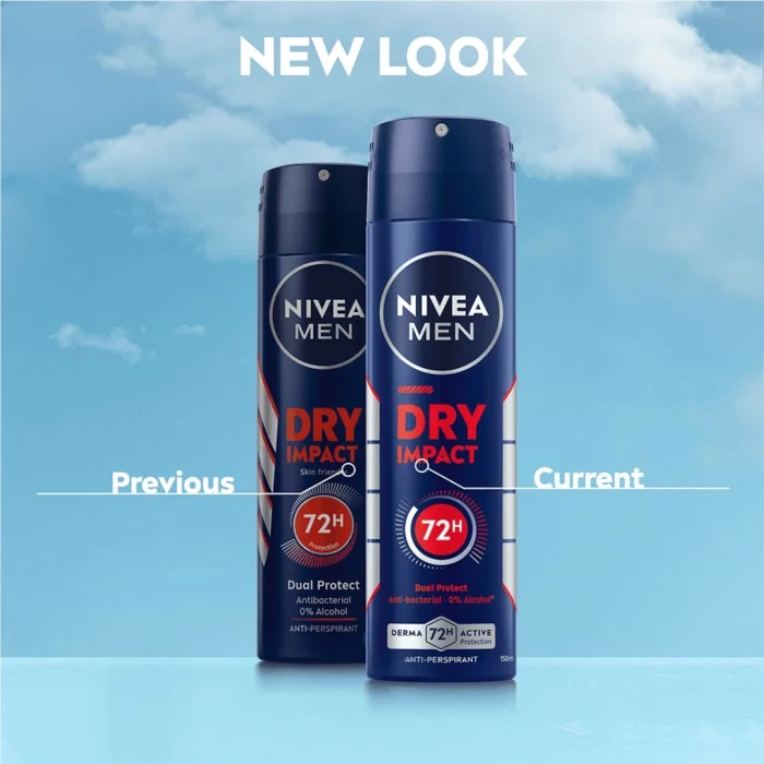 NIVEA MEN Antiperspirant Deo Spray Dry Impact 150 ml, bild 3