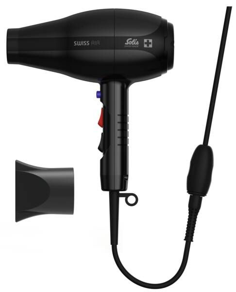 Suszarka Solis S0308, AC, Black, Monochromatic, Plastic, 3 m, China (SWISS AIR BLACK 360�)