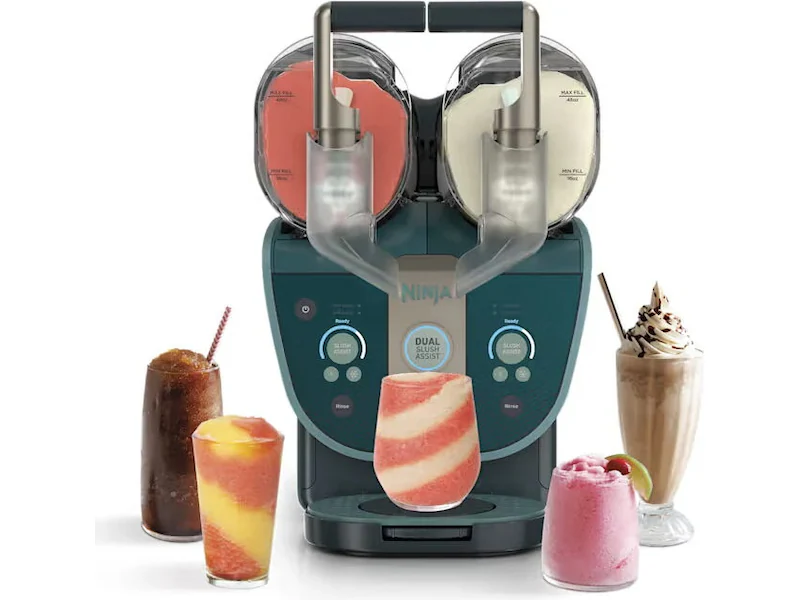 Ninja SlushiTwist FS701EUGN slushmaskin 4,4L (2x2,2L) dubbla behållare - Grön