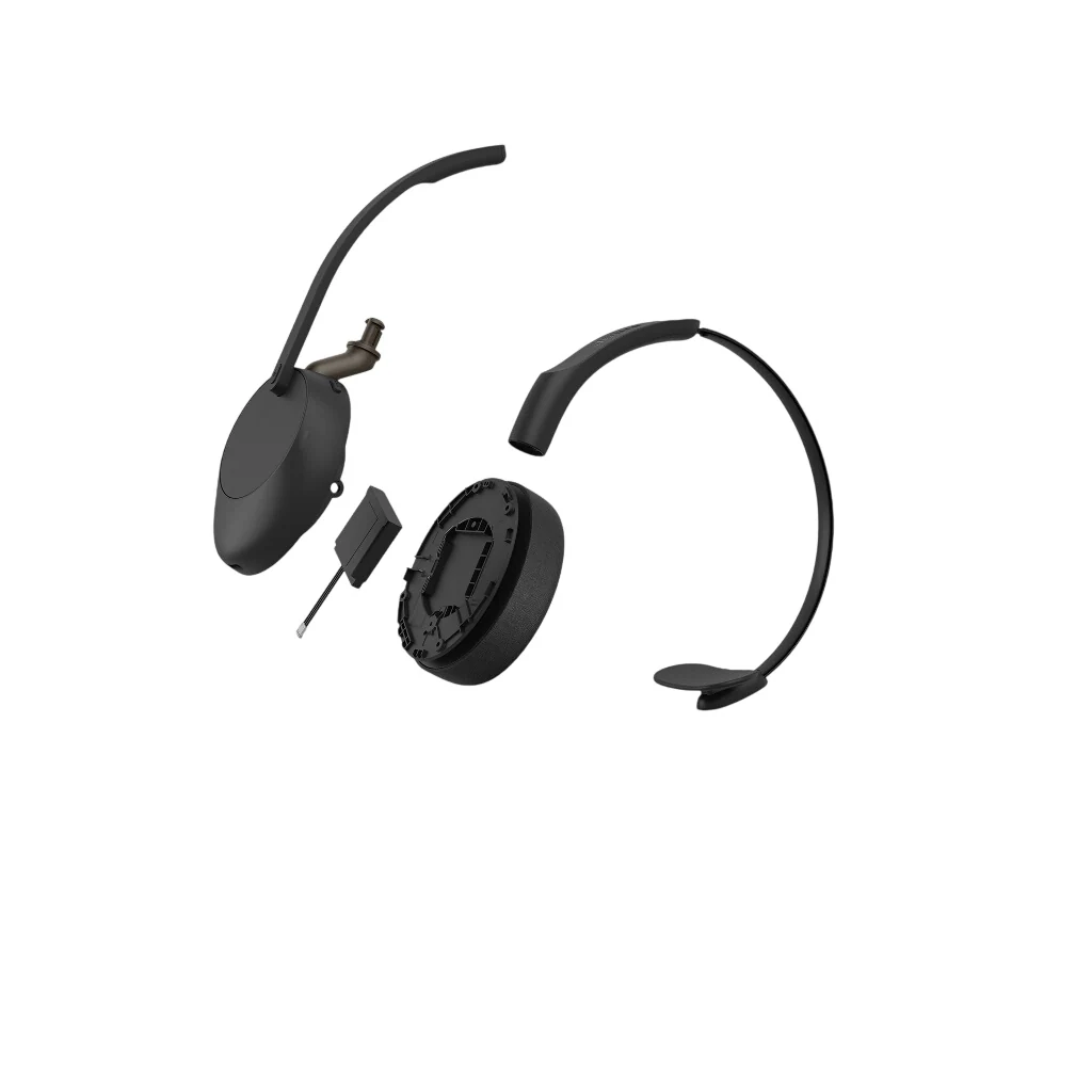 Jabra Evolve3 65 UC - Headset - på örat - Bluetooth - trådlös, kabelansluten - aktiv brusradering - USB-A via Bluetooth-adapter, USB-C - Optimerad för UC, bild 4